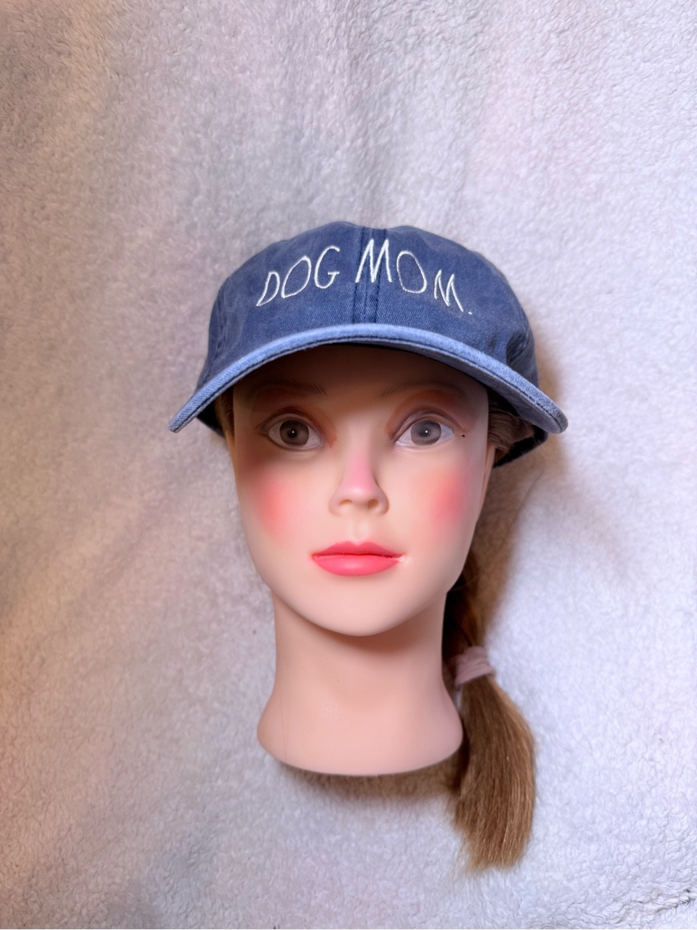 Rae Dunn Navy “Dog Mom” Embroidered Hat
